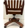 Image 8 : Martin & MacArthur Jim Jones Koa Wood High Back Executive Swing Chair 24" x 18" x 47"H