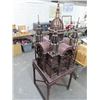 Image 2 : Ornate Mahogany Birdcage w/Stand