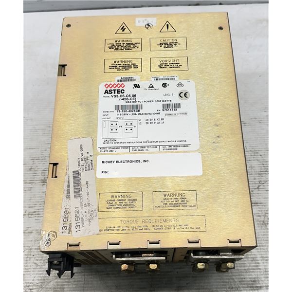 Astec #73-190-4028CE / VS3-D6-C6-06 Power Supply