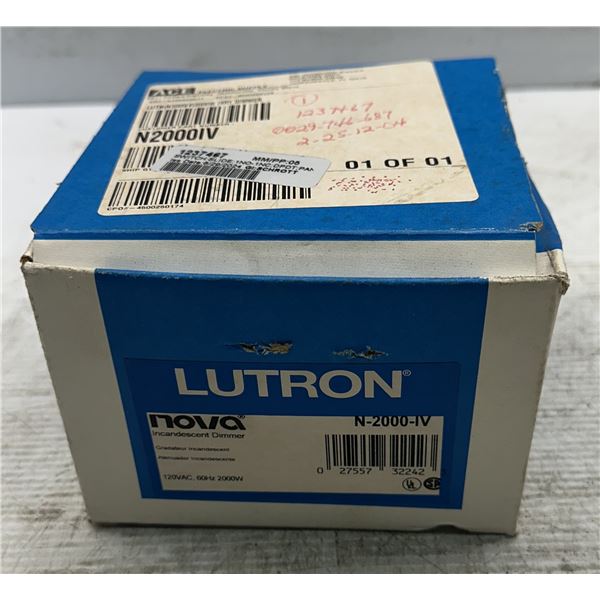 Lutron #N-2000 Incandescent Dimmer