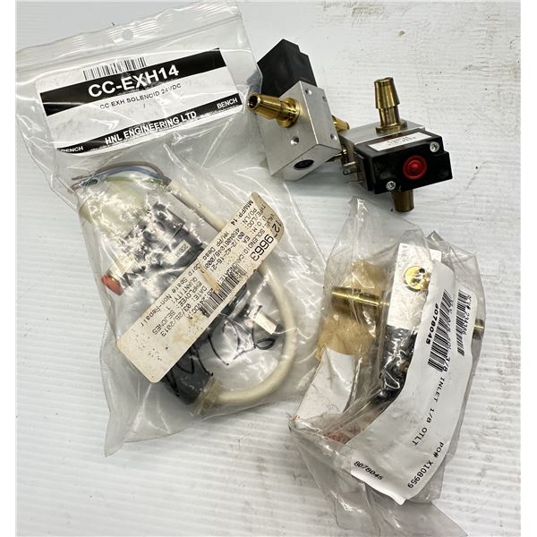 Lot of (4) Misc. Solenoid Valves