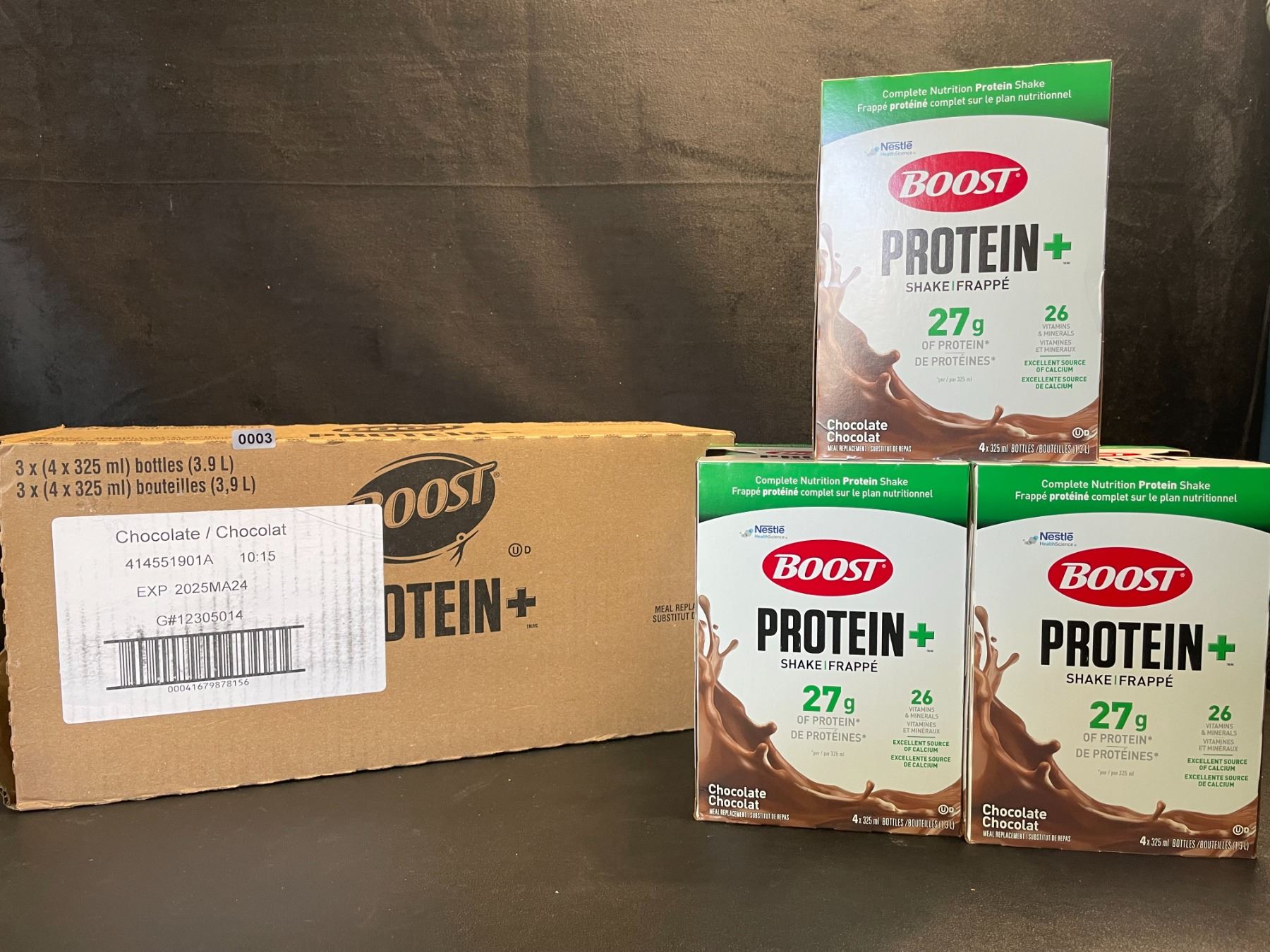 1 Case of Nestle Boost Protein+ Chocolate Meal Replacement Shakes; 3 x ...