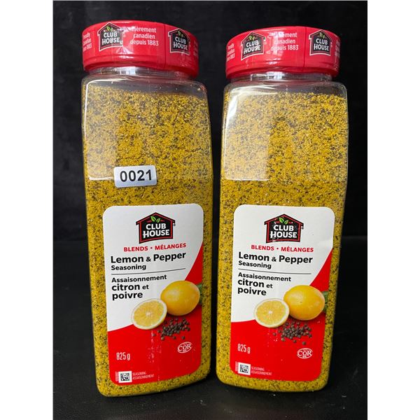 2 Club House Lemon & Pepper Seasoning - 825g Each - New (BB: 2026/04/10)