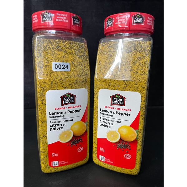 2 Club House Lemon & Pepper Seasoning - 825g Each - New (BB: 2026/04/10)