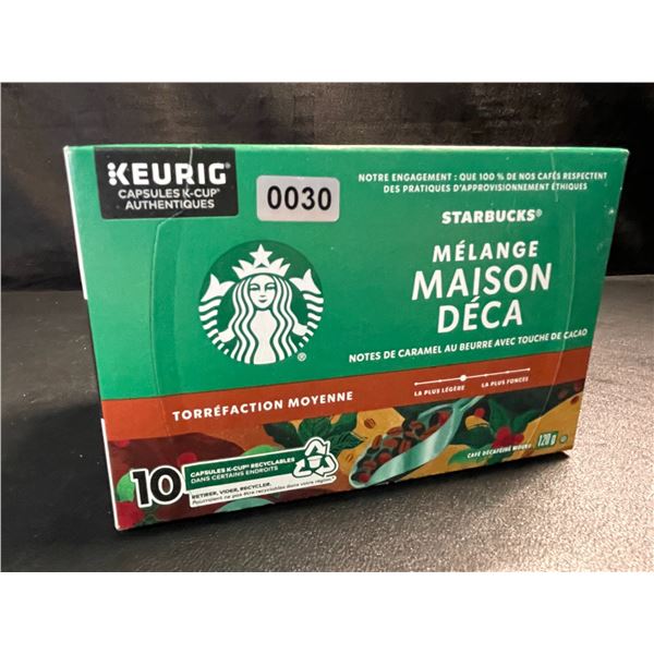 1 Starbucks Decaf House Blend K-Cup Coffee Pods - 10 Pack - New