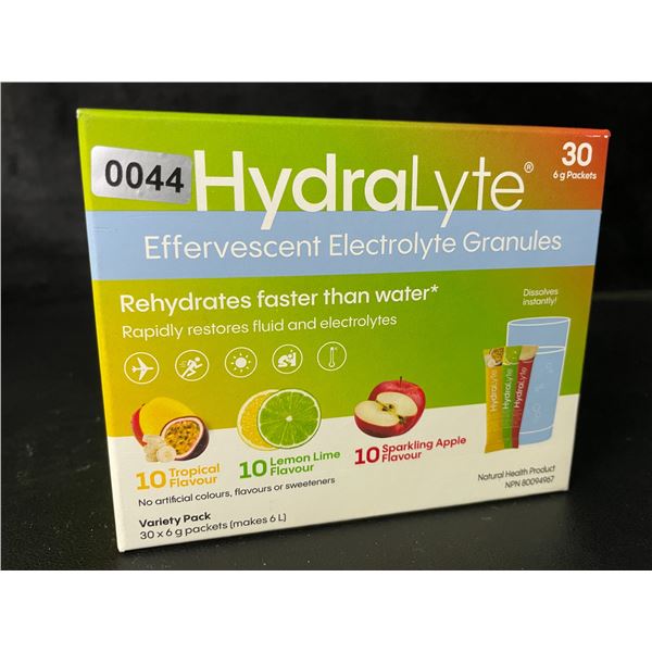 HydraLyte Electrolyte Powder Variety Pack (30 x 6g Packets) - New (EXP: JUN 2027)