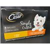 Image 2 : 1 Box of Cesar Simply Wet Crafted Dog Food - 8 Packs (37g per pack) - BB: 05/29/26