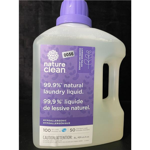 1 Nature Clean Lavender Fields 99.9% Natural Hypoallergenic Laundry Liquid - 100 Loads/3L - New
