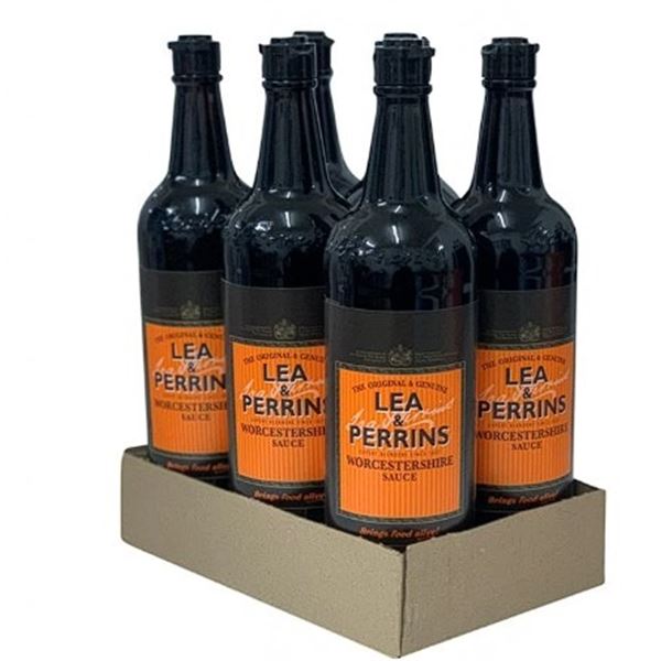 1 Case of Lea & Perrins Worcestershire Sauce; 6 x 568ml Bottles - BB: 18/07/25