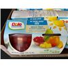 Image 2 : 1 Case of Dole Fruit Cups; Mixed Fruit in Cherry Gel - 6 x 4-Packs Included - BB: 06/18/2025 - New
