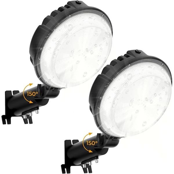 2-Pack LED Barn Lights - 150W 20,000LM Outdoor Dusk to Dawn Security Lights - New in Box!