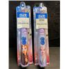 Image 1 : 2 Oral-B Disney Frozen II Battery Electric Toothbrushes for Kids - Brand New