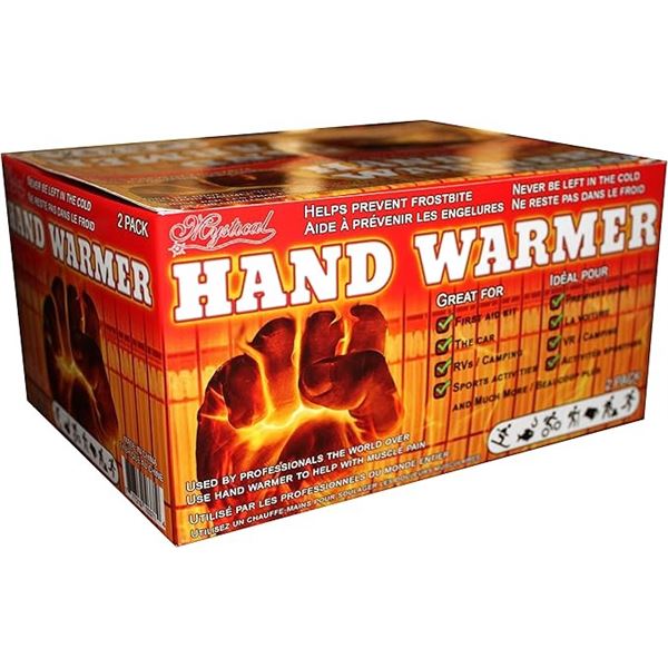 1 Box of Hand Warmer Heat Packets for Pockets/Gloves - 40 PCS (2 per pack) - New