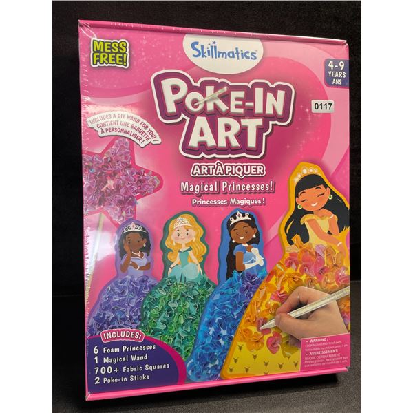 1 Skillmatics Poke-In Art Magical Princesses Activity Set; Mess-Free Art for Kids - New