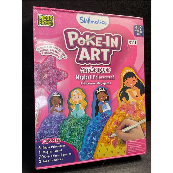 1 Skillmatics Poke-In Art Magical Princesses Activity Set; Mess-Free Art for Kids - New