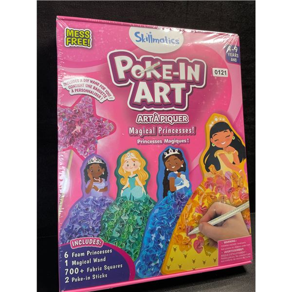 1 Skillmatics Poke-In Art Magical Princesses Activity Set; Mess-Free Art for Kids - New