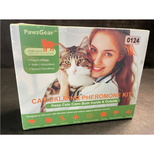 1 PawsGear Cat Calming Pheromone Plug-In Diffuser Kit; Reduces Stress/Anxiety in Cats - New Sealed