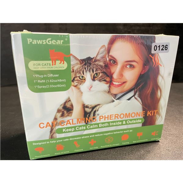 1 PawsGear Cat Calming Pheromone Plug-In Diffuser Kit; Reduces Stress/Anxiety in Cats - New Sealed