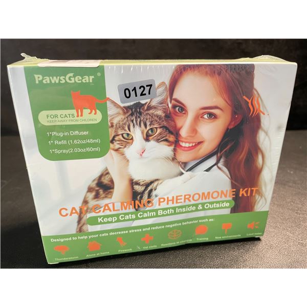 1 PawsGear Cat Calming Pheromone Plug-In Diffuser Kit; Reduces Stress/Anxiety in Cats - New Sealed
