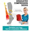 Image 4 : Aoliks 6 Pairs of Compression Socks for Women and Men - Size L/XL - Brand New