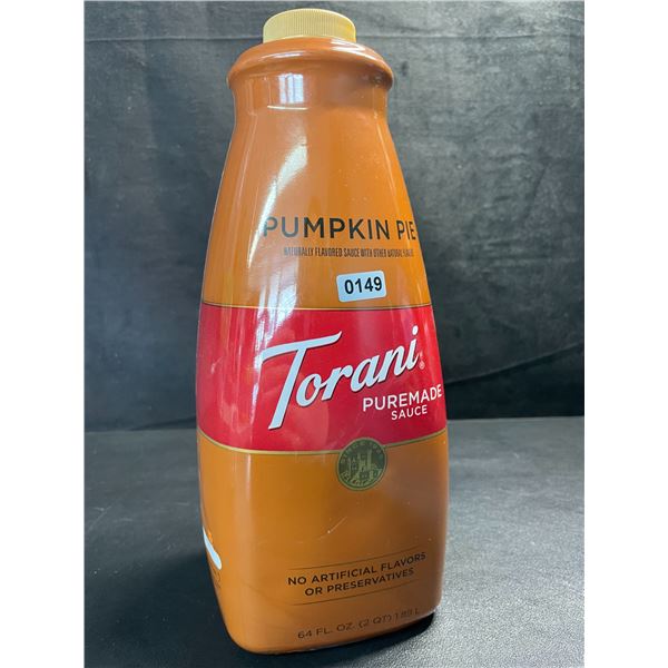 1 Torani Puremade Pumpkin Pie Flavoring Sauce - 1.89L - New (BB: Sep 16/2025)