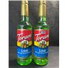 Image 1 : 2 Torani Lime Naturally Flavored Syrups - 750ml Each - New (BB: SEP 23/2026)