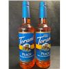 Image 1 : 2 Torani Peach Naturally Flavored Sugar-Free Syrups; 750ml Each - BB: JAN 24/2027 - New