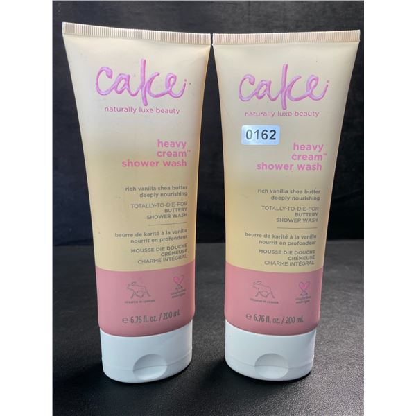 2 Cake Beauty Heavy Cream Buttery Shower Wash (200ml); Rich Vanilla Shea Butter - New
