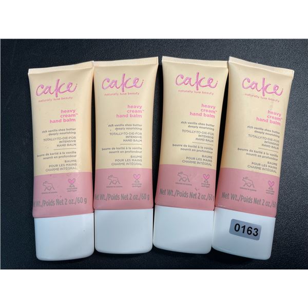 4 Cake Beauty Heavy Cream Intensive Hand Balms (60g); Rich Vanilla Shea Butter - New