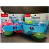 Image 1 : Box of Playtex Sipsters Spill-Proof Soft Spout Training Cups - Stage 1 (4 M+) - 4 Bottles Total; New