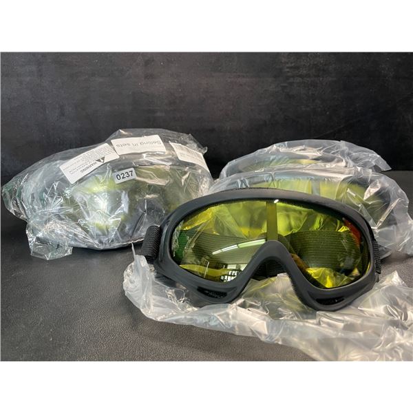 2 Multi-Packs of Sport Goggles/Ski Goggles; 3 Per Pack/6 Total - New