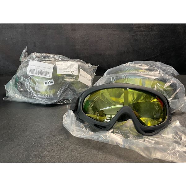 2 Multi-Packs of Sport Goggles/Ski Goggles; 3 Per Pack/6 Total - New