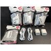 Image 1 : 4 Multi-Packs of Lighting to USB-A Chargers for Apple Devices (2 Cords/2 Blocks Per Pack) - New