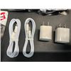 Image 2 : 4 Multi-Packs of Lighting to USB-A Chargers for Apple Devices (2 Cords/2 Blocks Per Pack) - New
