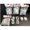 Image 1 : 4 Multi-Packs of Lighting to USB-A Chargers for Apple Devices (2 Cords/2 Blocks Per Pack) - New