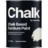 Image 1 : 1 Hemway Chalk Based Furniture Paint - Light Grey Stone (1L) - For Interior/Exterior Home Decor; New