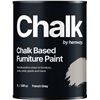 Image 1 : 1 Hemway Chalk Based Furniture Paint - French Grey (1L) - For Interior/Exterior Home Decor - New