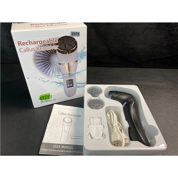 1 Rechargeable Callus Remover; Wet & Dry Use for Pedicures/Feet - Brand New