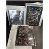 Image 3 : 3 Rainbow Scratch Paper Art Kits - 2 Notebooks Per Pack/6 Total - New