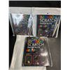 Image 2 : 3 Rainbow Scratch Paper Art Kits - 2 Notebooks Per Pack/6 Total - New