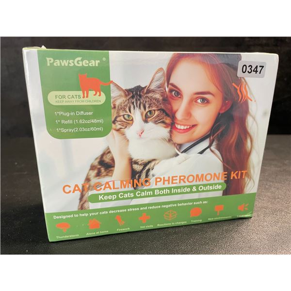 1 PawsGear Cat Calming Pheromone Plug-In Diffuser Kit; Reduces Stress/Anxiety in Cats - New Sealed