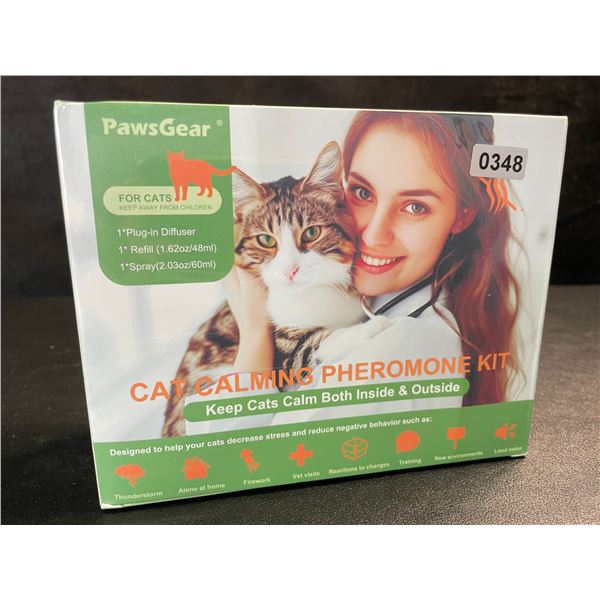 1 PawsGear Cat Calming Pheromone Plug-In Diffuser Kit; Reduces Stress/Anxiety in Cats - New Sealed