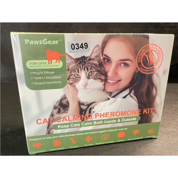 1 PawsGear Cat Calming Pheromone Plug-In Diffuser Kit; Reduces Stress/Anxiety in Cats - New Sealed