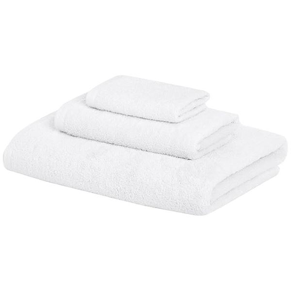 1 AmazonBasics Quick-Dry 3-Piece Towel Set - White - New in Box
