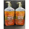 Image 1 : 2 HEMPZ Pumpkin Spice & Vanilla Chai Herbal Body Moisturizers - Limited Edition - 500ml - New