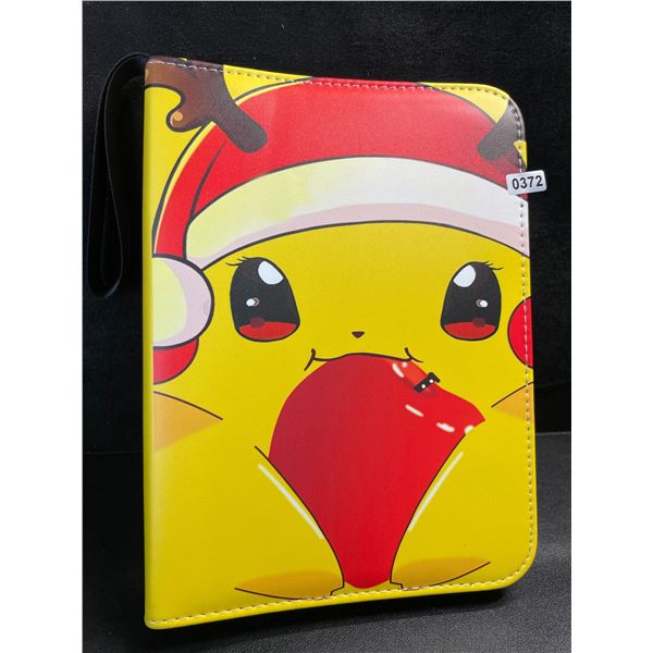 1 Leather Premium Pokemon Card Storage Binder - Pikachu Design - New