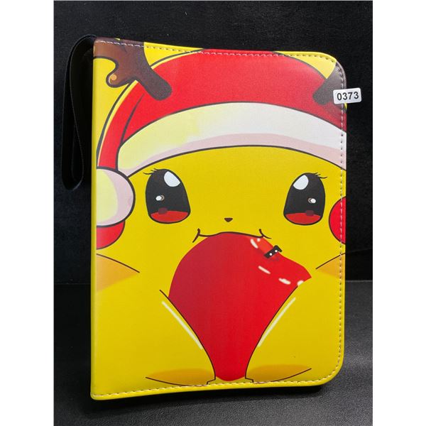 1 Leather Premium Pokemon Card Storage Binder - Pikachu Design - New