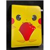 Image 1 : 1 Leather Premium Pokemon Card Storage Binder - Pikachu Design - New