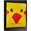 Image 1 : 1 Leather Premium Pokemon Card Storage Binder - Pikachu Design; 9-Pocket Pages - New