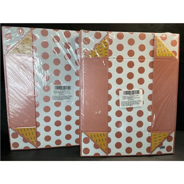 2 5-Packs of Heavy-Duty Gift Boxes w/ Magnetic Lids  - Large 13.5" x 10" x 3.5" Size - Gold Dot; New
